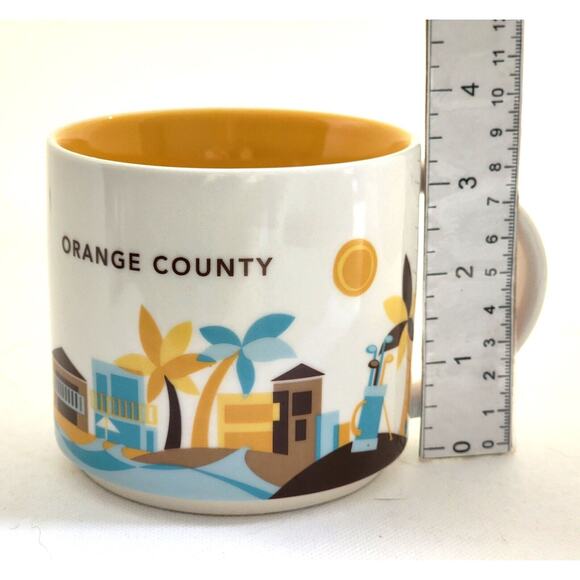 MUG/CUP-STARBUCKS-You Are Here Orange County-California Beach Scene-Holds 12 oz - Picture 11 of 11